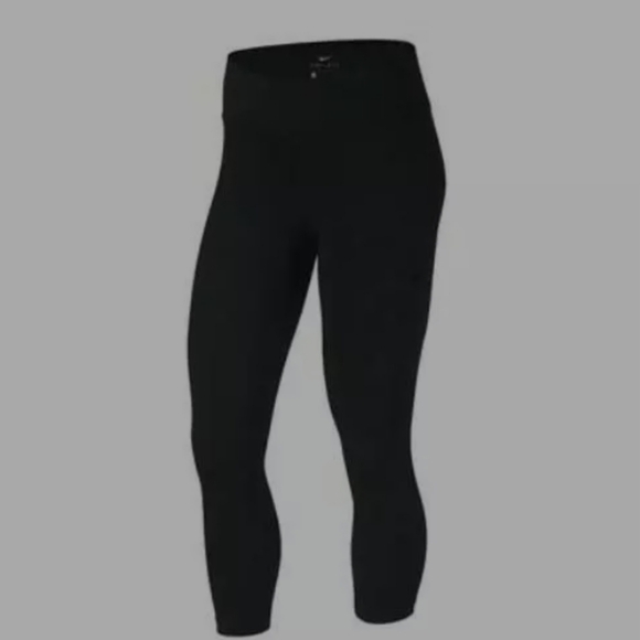 Nike Women's Power Pocket Hyper Dri-Fit Training Capris Tights Black - Medium - Picture 5 of 10